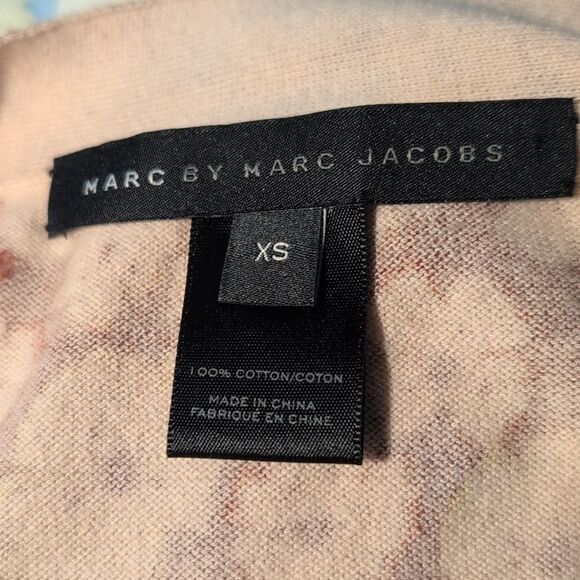 Marc By Marc Jacobs Brown Floral Print Cardigan Sweater Long Size XS Designer - Picture 2 of 10